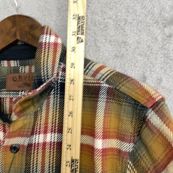 NEW Orvis Men's S Plaid Button-Up Long Sleeve Flannel Shirt Jacket - Picture 3 of 10